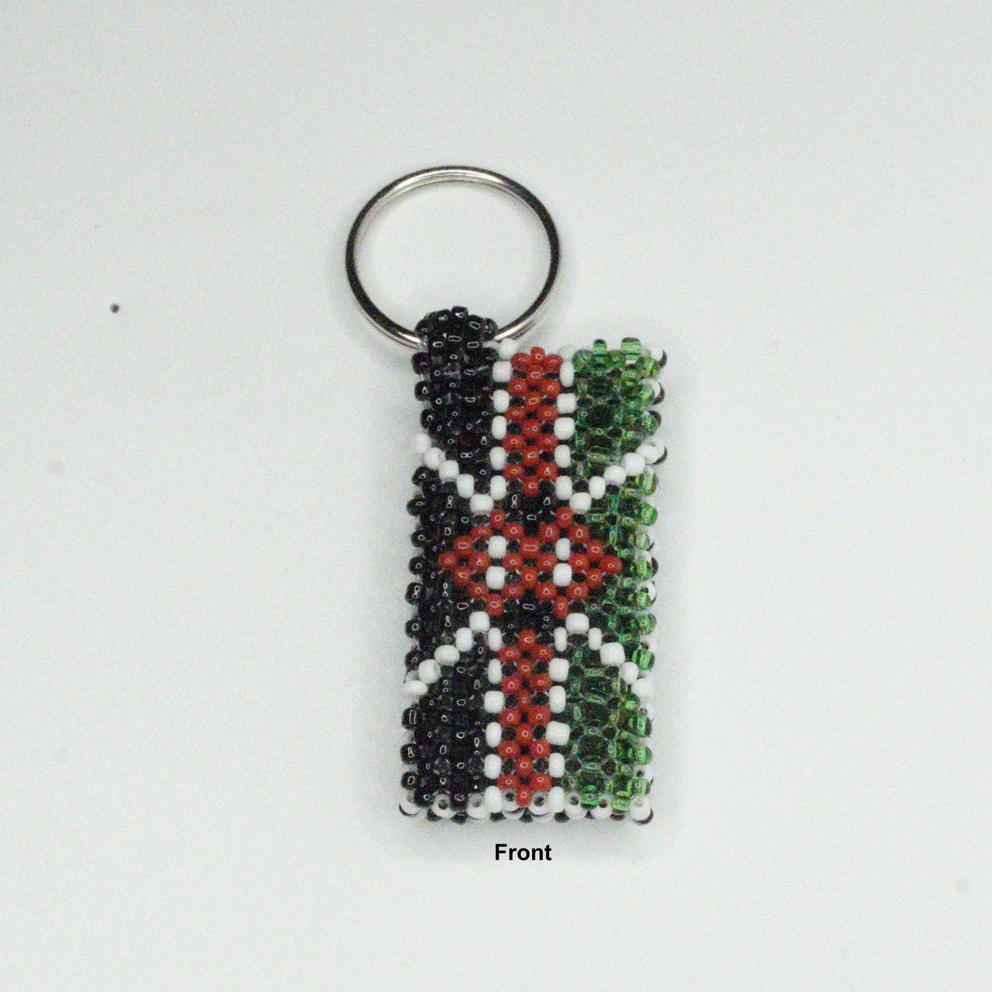 Africa Beaded Flag Keyrings, Keychain, Bag Tag, Handbag Keychain