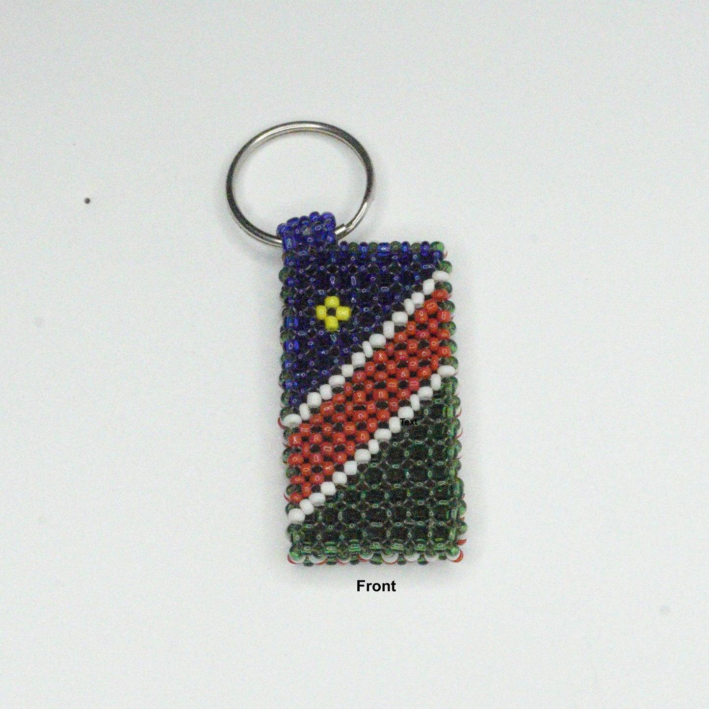 Africa Beaded Flag Keyrings, Keychain, Bag Tag, Handbag Keychain