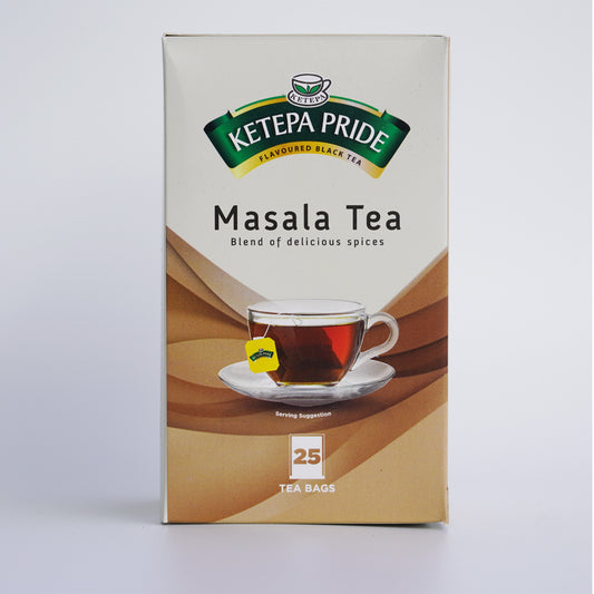 Ketepa Pride Flavored Black Tea, Masala Tea, 25 Tea Bags