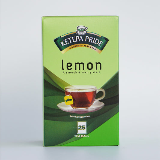Ketepa Pride Flavored Black Tea, Lemon 25 Tea Bags