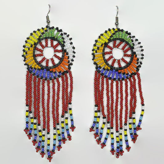 African Maasai Zulu Dangle Earrings