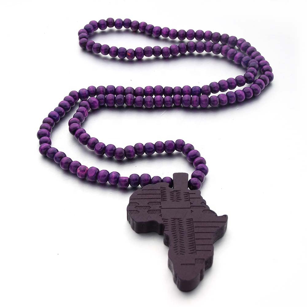 African Map Wooden Pendant Necklace (Unisex) – Out of Africa Market