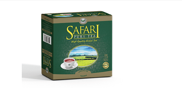 Safari Pure Kenya Tea - 50 Tagged & Enveloped Tea Bags