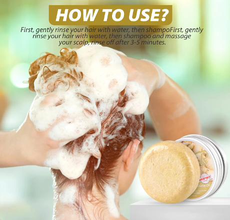 Ginger Hair Regrowth Shampoo Bar | Natural Organic| Promotes Hair Growth